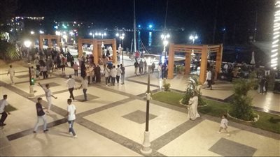كورنيش النيل بديل ساحة أبو الحجاج للاحتفال بثاني أيام عيد الأضحى في الأقصر (صور)