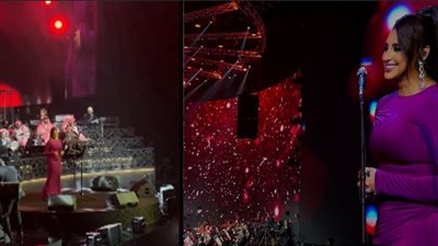 أنغام تتألق في أولى حفلات العيد بمسرح الأرينا بالكويت، والجمهور: انتي العيد والعيدية (فيديو)