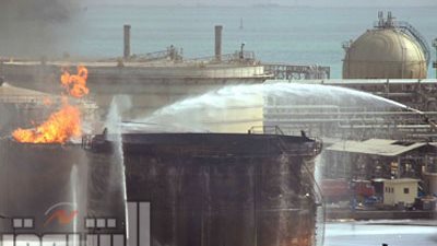 بعد هجوم مسيّرة أوكرانية، حريق هائل في خزان للمنتجات البترولية بروسيا (فيديو) 