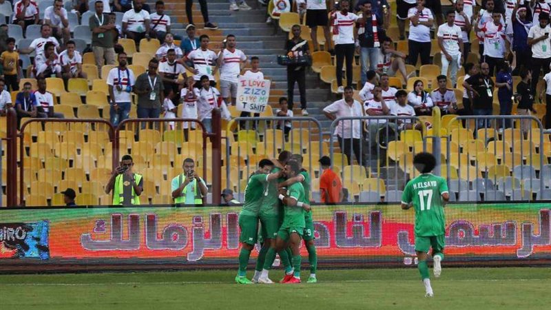 مباراة الزمالك والمصري،