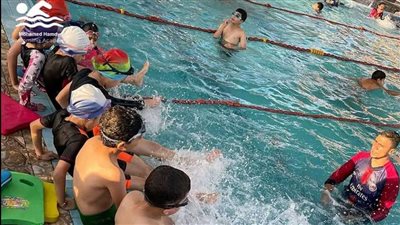 إقبال الأطفال على حمامات السباحة بمراكز الشباب بالدقهلية (صور)