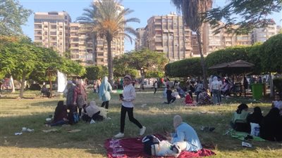 حديقة شجرة الدر بالمنصورة تستقبل 37 ألف مواطن خلال عيد الأضحى (صور)