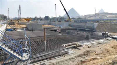  أعمال تنفيذ محطة الرماية بالمرحلة الأولى للخط الرابع لمترو الأنفاق (فيديو)