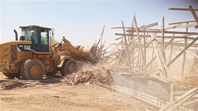تنفيذ حالتي إزالة فورية على مساحة 800 متر بمحافظة قنا