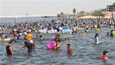 شواطئ الإسماعيلية كاملة العدد في رابع أيام عيد الأضحى (بث مباشر)