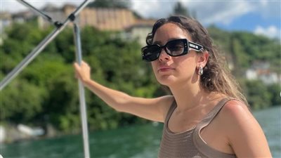 جميلة عوض تنشر صورًا من شهر العسل بإيطاليا