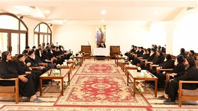 البابا تواضروس الثاني يتابع العمل بدير أبو مقار