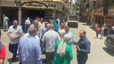 لجنة من التخطيط تتابع أعمال تطوير شارع الوفاء والأمل بالهرم (صور)