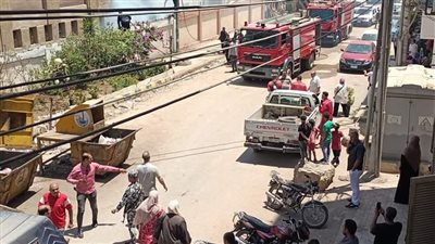 إخماد حريق داخل مدرسة في بنها