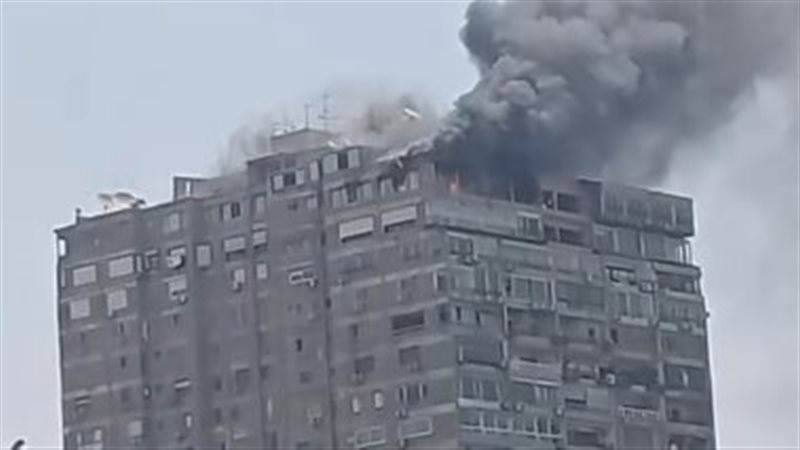 حري فى برج سكنى بمنطقة