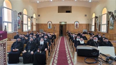 5 أساقفة يشاركون في المؤتمر السنوي لمؤتمر كهنة إيبارشية 6 أكتوبر
