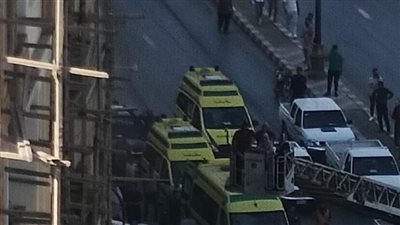 اندلاع حريق ببرج سكني على كورنيش بني سويف وإخراج الأهالي من البلكونات (فيديو)