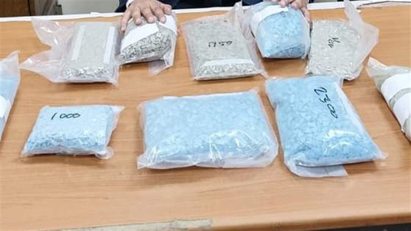 المضبوطات بحوزة رجال