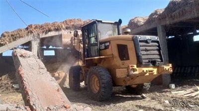 تنفيذ حالتي إزالة فورية بقريتي دندرة والترامسة في قنا 