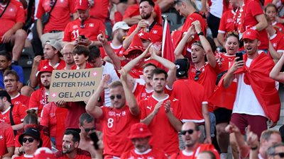 أجواء مباراة إيطاليا وسويسرا بمدينة برلين قبل موقعة يورو 2024 (فيديو)