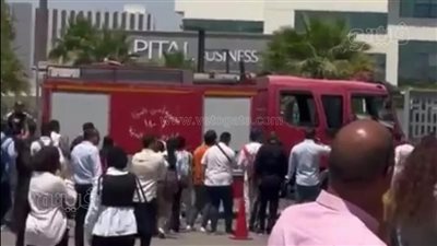 إصابة شخص في حريق محل ملابس بالمنصورة 