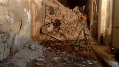 تفاصيل انهيار أجزاء من عقار ومصرع سيدة بالإسكندرية 