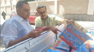 تموين الاقصر: ضبط ٢٦٥٠ قطعة حلوى مجهولة المصدر