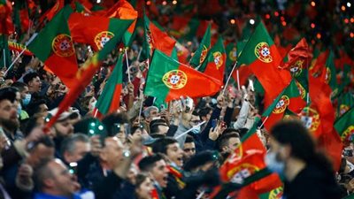 لحظة اعتداء 9 أفراد أمن على مشجع برتغالي في يورو 2024 (فيديو)