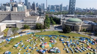 متظاهرون داعمون لغزة ينهون اعتصاما في حرم أكبر جامعة بكندا