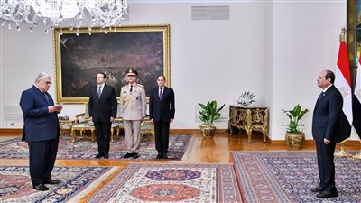 المستشار أحمد عبود يؤدي اليمين أمام السيسي رئيسا جديدا لمجلس الدولة
