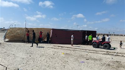  جهاز مدينة دمياط الجديدة يحذر من إقامة خيم عشوائية على الشاطئ