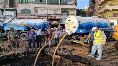 أصعب 12 ساعة للمحافظ الجديد، عودة المياه للزقازيق بعد الانتهاء من إصلاح الأعطال