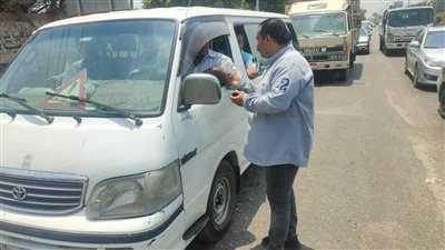 تحرير 32 مخالفة ومحضر في حملة مرورية بالجيزة
