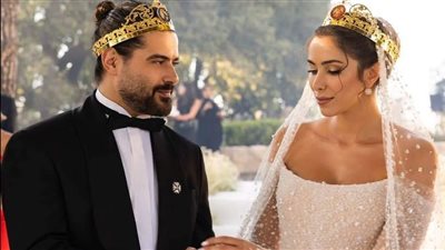 ناصيف زيتون يكشف عن لقطات خاصة من حفل زفافه على الفنانة دانييلا رحمة (صور)