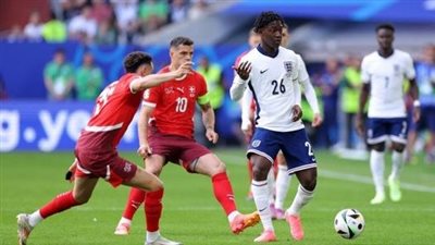 يورو 2024، إنجلترا تبحث عن الهدف الأول في شباك سويسرا بعد 25 دقيقة 