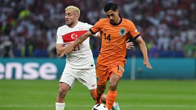 جاكبو يسجل هدف التقدم لهولندا أمام تركيا في ربع نهائي اليورو 