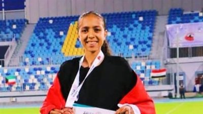 طالبة بالمدرسة الرياضية بمحافظة الفيوم تحصل على برونزية الدورة العربية لألعاب القوى