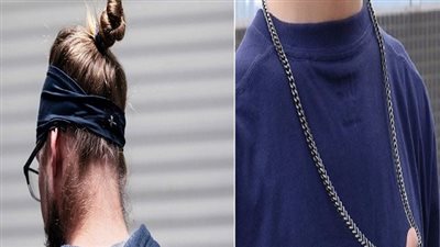 ما حكم ارتداء السلسلة الفضة للرجل وربط شعره على هيئة ضفائر؟ الإفتاء تجيب