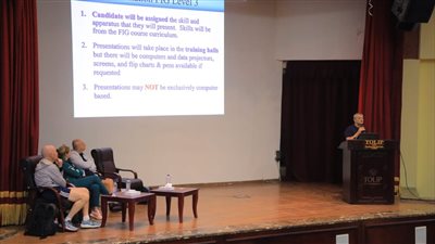 الجمباز، دورة تدريبية للمدربين تحت إشراف الاتحاد الدولي