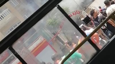 اندلاع حريق هائل داخل عقار مكون من 5 طوابق بجوار نجدة أكتوبر