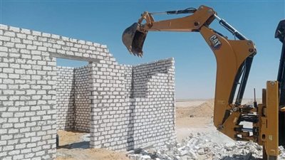 إزالة 8 حالات لتعديات على أملاك الدولة بالوادي الجديد 
