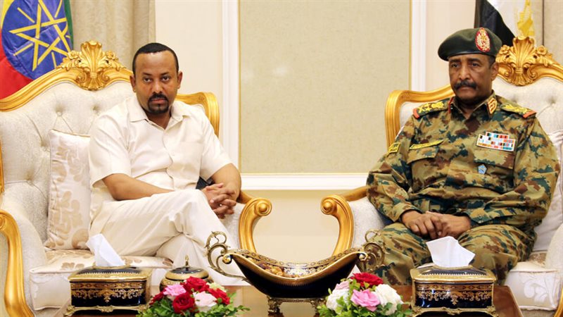 البرهان وأبيي أحمد