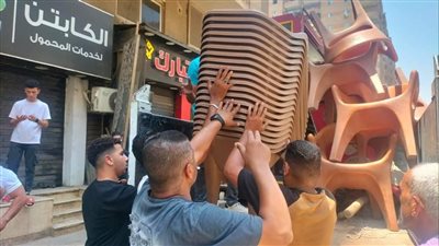 محافظة الجيزة ترفع 600 حالة تعدٍ علي الطريق العام بالهرم (صور)