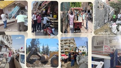 إزالة فورية للتعديات على الطرق والإعلانات المخالفة بالشرقية 