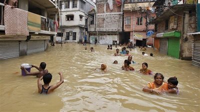 نفوق 150 حيوانًا غرقًا جراء فيضانات الهند