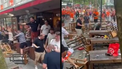 يورو 2024، القبض على بعض مشجعي هولندا بعد مشاجرتهم مع جماهير إنجلترا (فيديو)