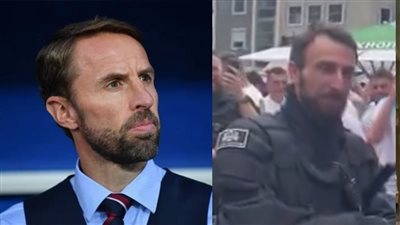 يورو 2024، مشجعو إنجلترا يداعبون شرطيا يشبه مدرب المنتخب ساوثجيت (فيديو)