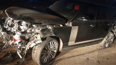 العربية باظت، طليق بوسي يكشف تفاصيل الحادث المروع لسيارته وحالته الصحية (صور)