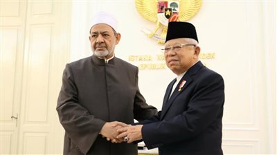 شيخ الأزهر لنائب رئيس إندونيسيا: عالمنا الإسلامي يفتقد إلى تنسيق الجهود والخروج بصوت موحد