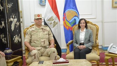 محافظ البحيرة تستقبل قائد المنطقة الشمالية 