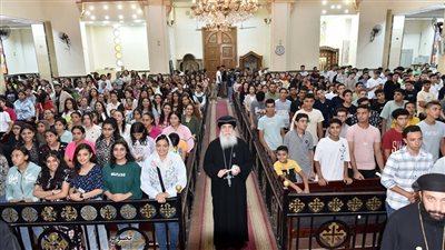 الأنبا غبريال يشهد ختام مؤتمر شباب إيبارشية بني سويف