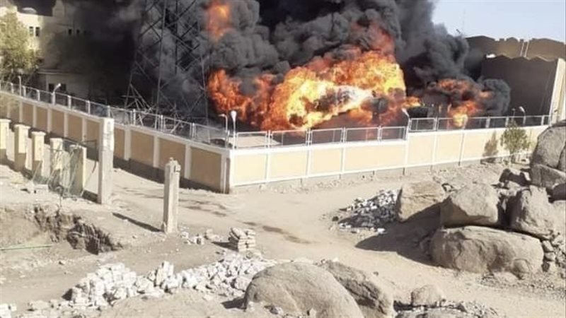 حريق فى محولات كهرباء