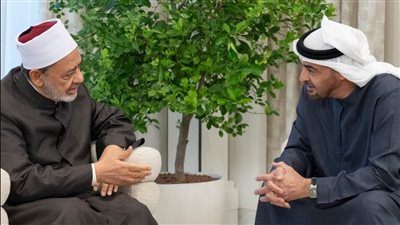  رئيس دولة الإمارات يستقبل شيخ الأزهر لبحث التعاون المشترك (صور) 