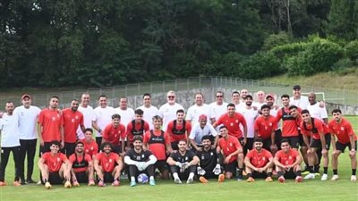 المنتخب الأوليمبي يختتم تدريباته استعدادا لودية أوكرانيا فى معسكر فرنسا