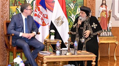 البابا تواضروس يشرح للرئيس الصربي تاريخ الأرثوذكسية في مصر